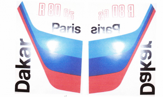 Paris Dakar Dekor Satz 8-Teile 